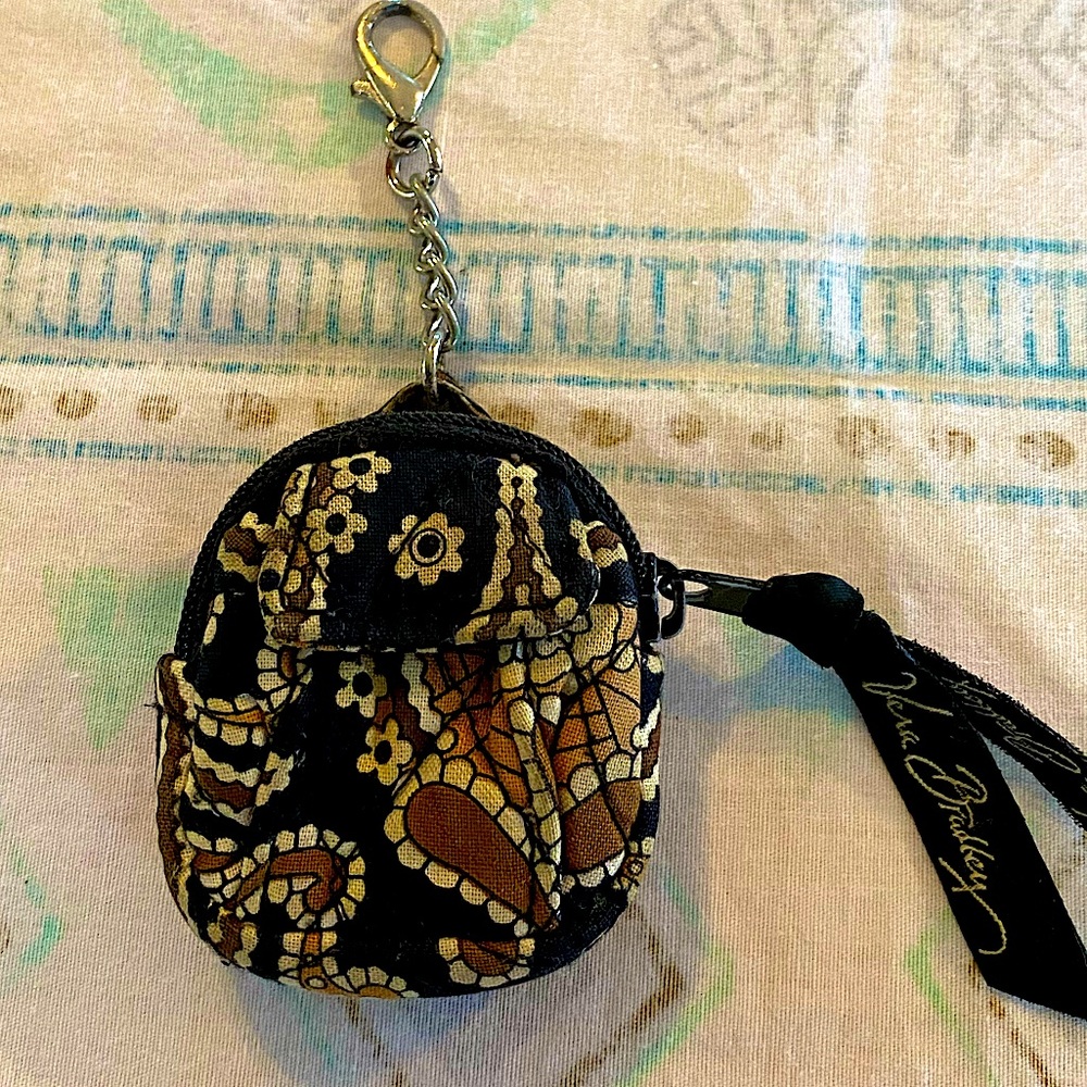 Very Rare Vera Bradley Backpack Coin Purse Keychain